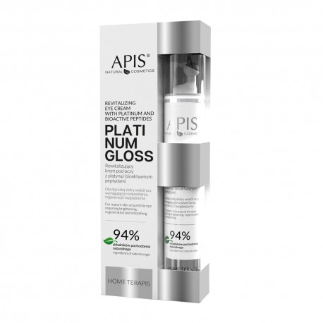 Home TerApis - Platinum Gloss, Rewitalizujący krem pod oczy z platyną i boaktywnymi peptydami 10 ml Apis