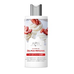 Żel pod prysznic - creamy strawberry 300 ml - Apis