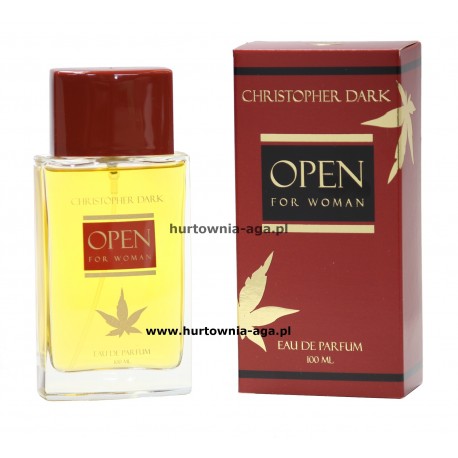 Open for woman eau de parfum 100 ml Christopher Dark